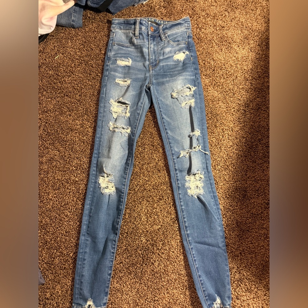 American eagle super high rise jegging
